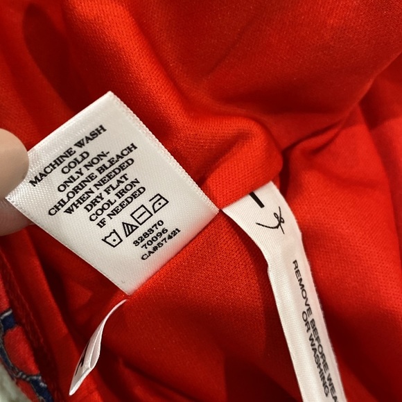 Ann Taylor red & blue classic dress size medium - Picture 7 of 8